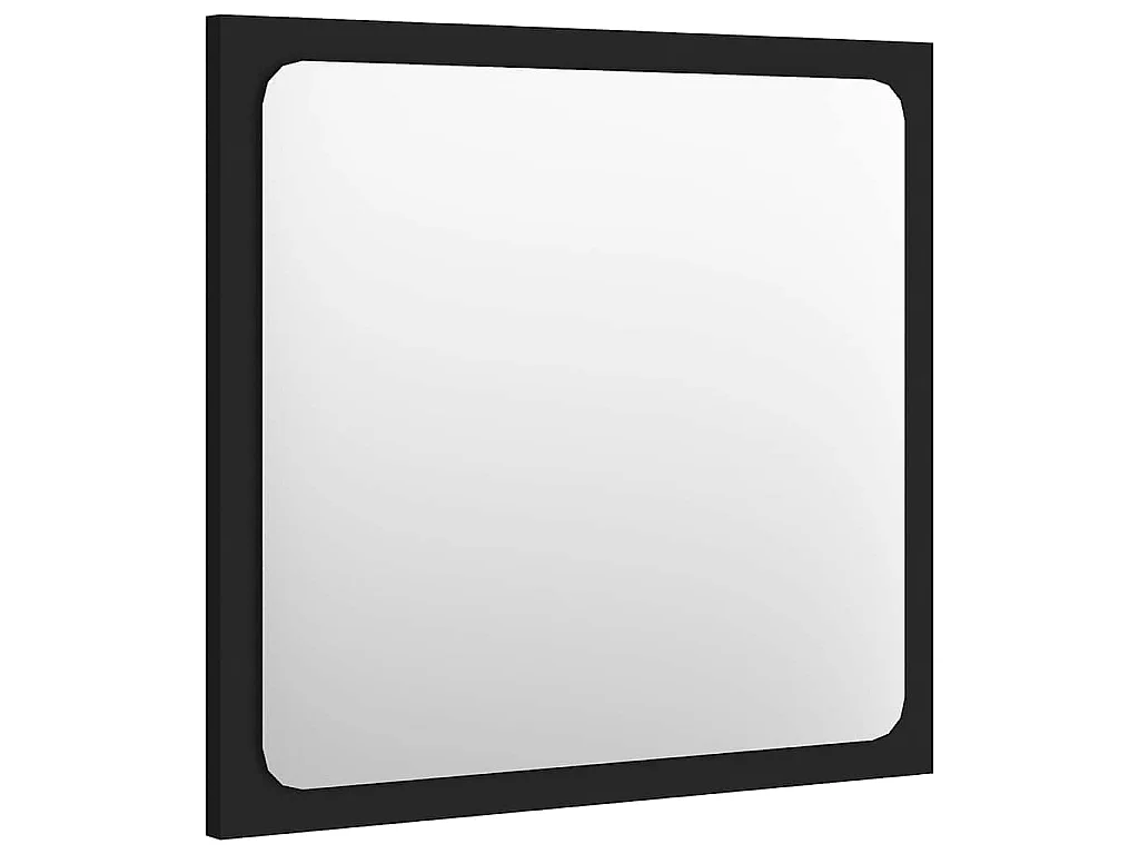 Set Mobili da Bagno Nero in Legno Multistrato