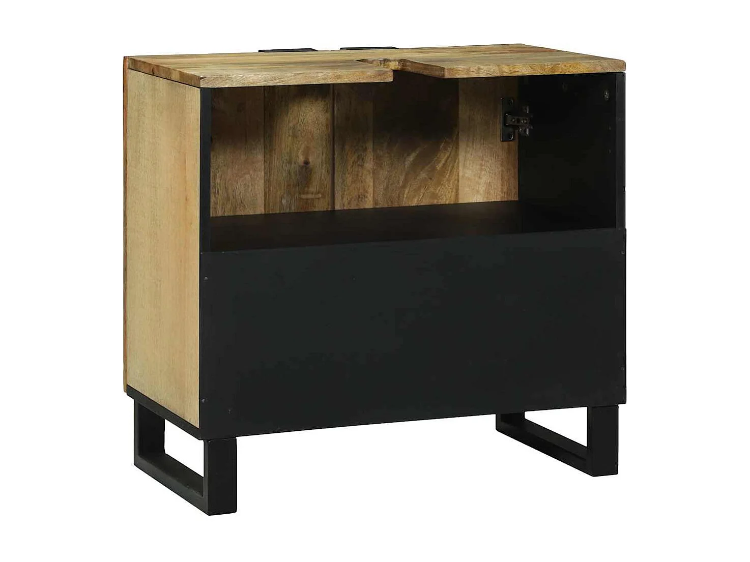 Meuble de Lavabo de Salle de Bain Marron 62 x 33 x 58 cm