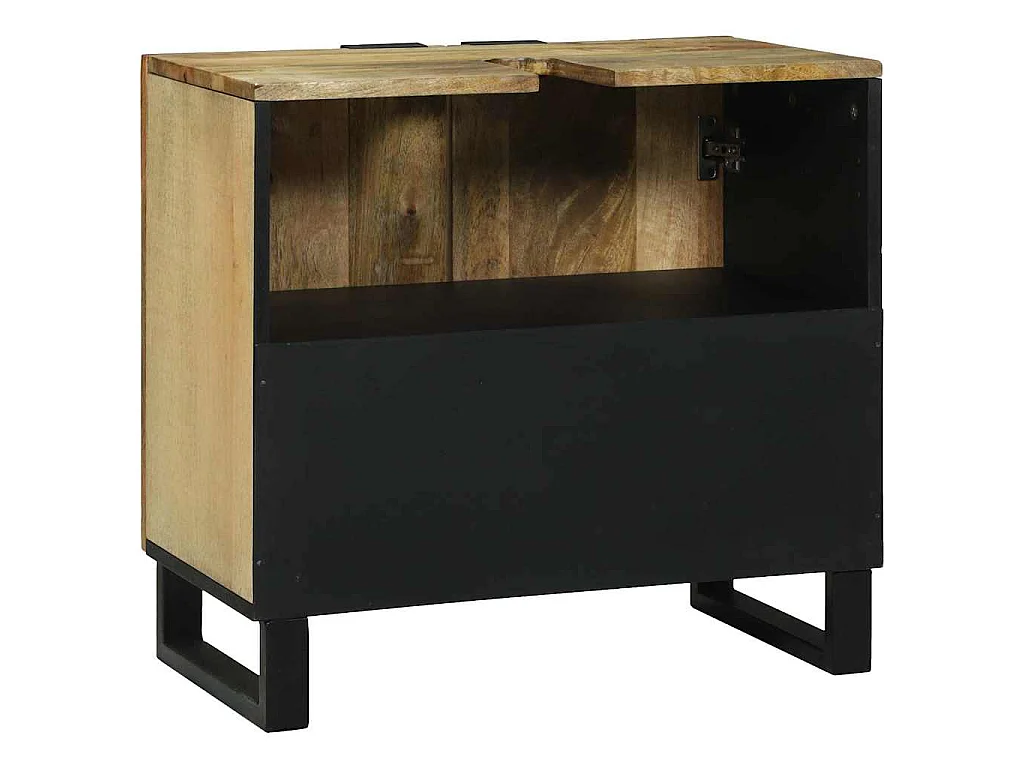 Meuble de Lavabo de Salle de Bain Marron 62 x 33 x 58 cm