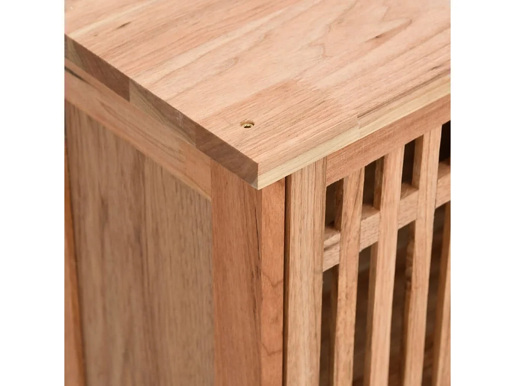 Set Mobili da Bagno 2pz in Legno Massello di Noce