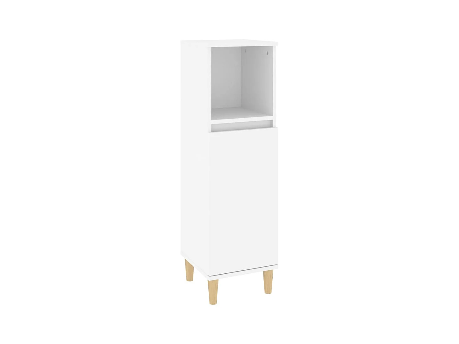 Ensemble de meubles salle de bain 3 pcs blanc bois d'ingénierie