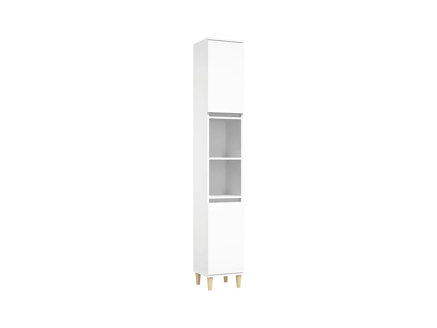 Ensemble de meubles salle de bain 3 pcs blanc bois d'ingénierie