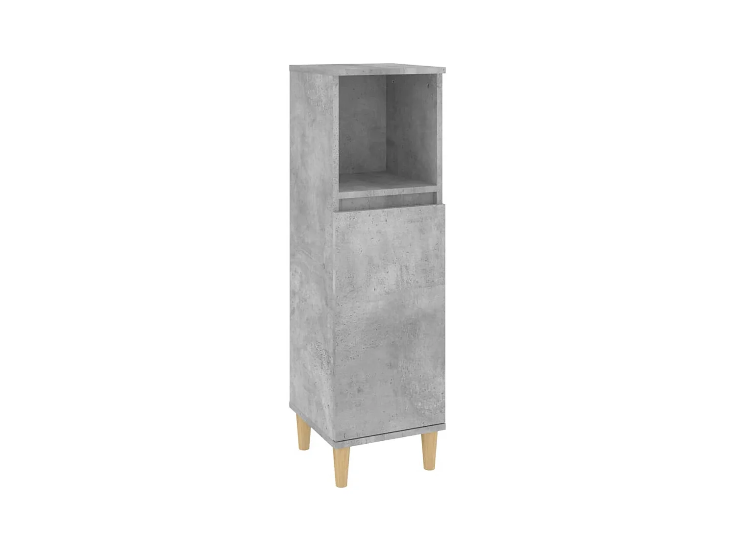 Ensemble d'armoires de salle de bain 3 pcs gris béton