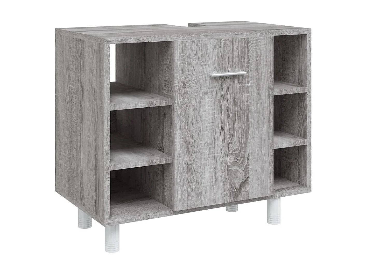 Ensemble d'armoires de salle de bain 4 pcs sonoma gris