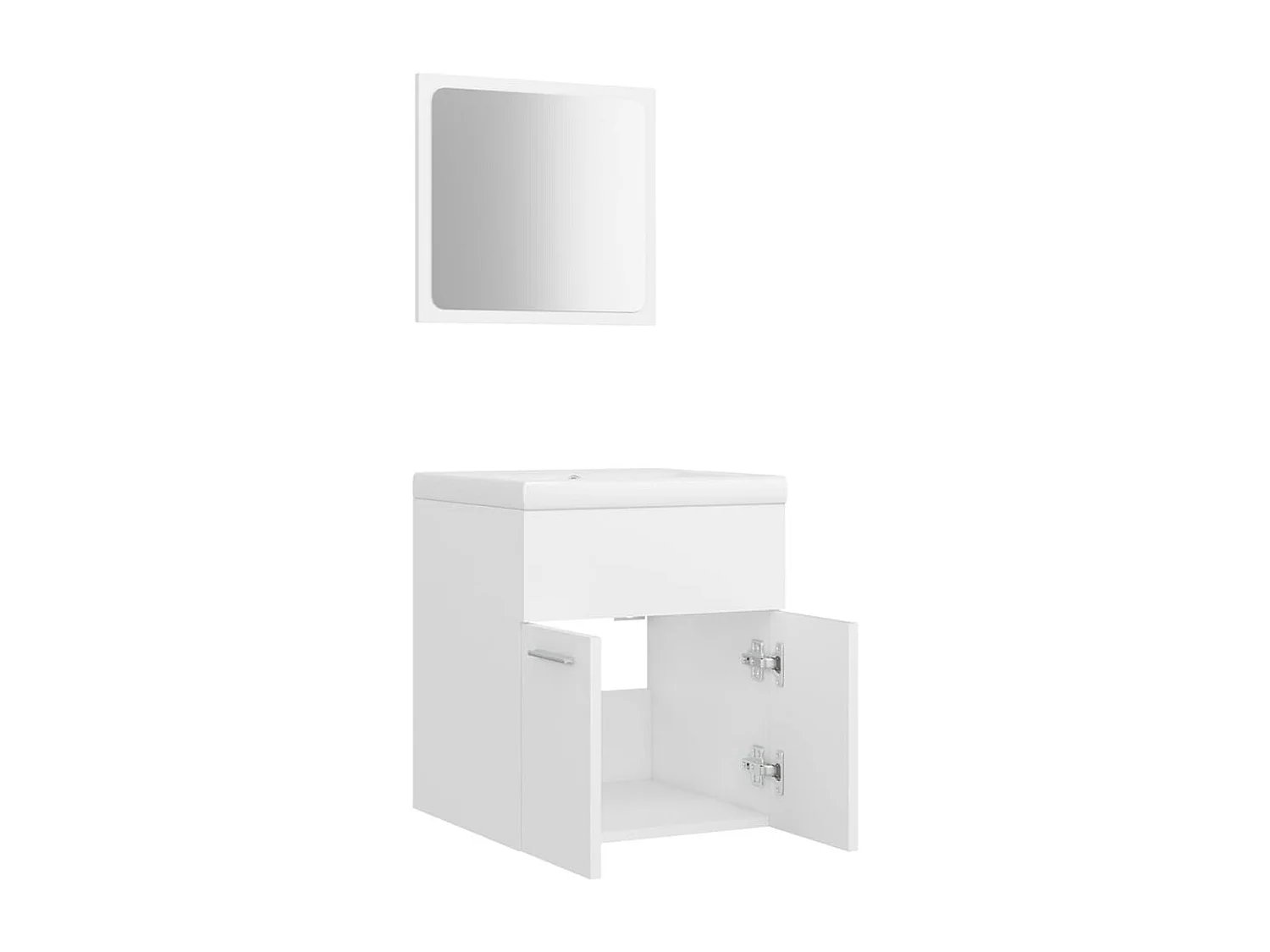 Ensemble de meubles de salle de bain Blanc Aggloméré