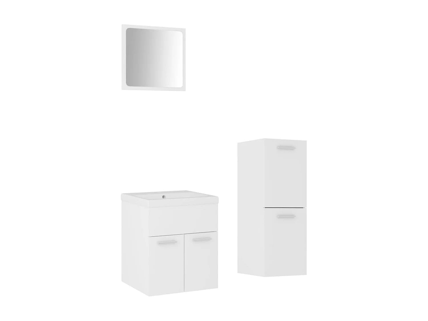 Badkamermeubelset spaanplaat wit