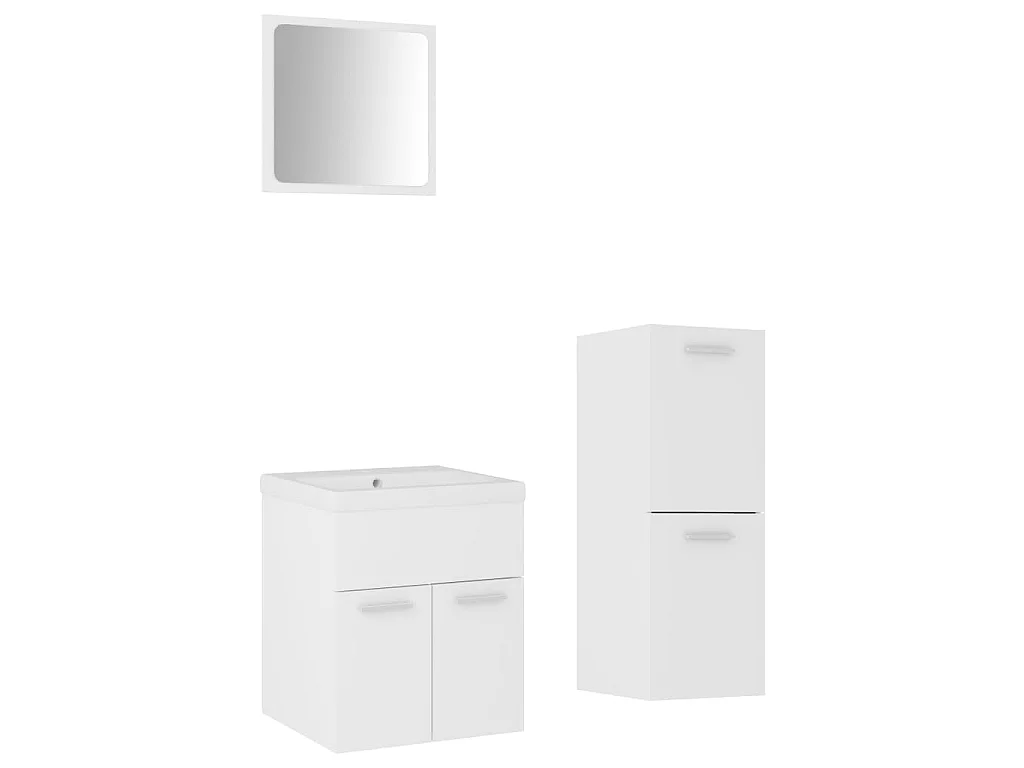 Badkamermeubelset spaanplaat wit