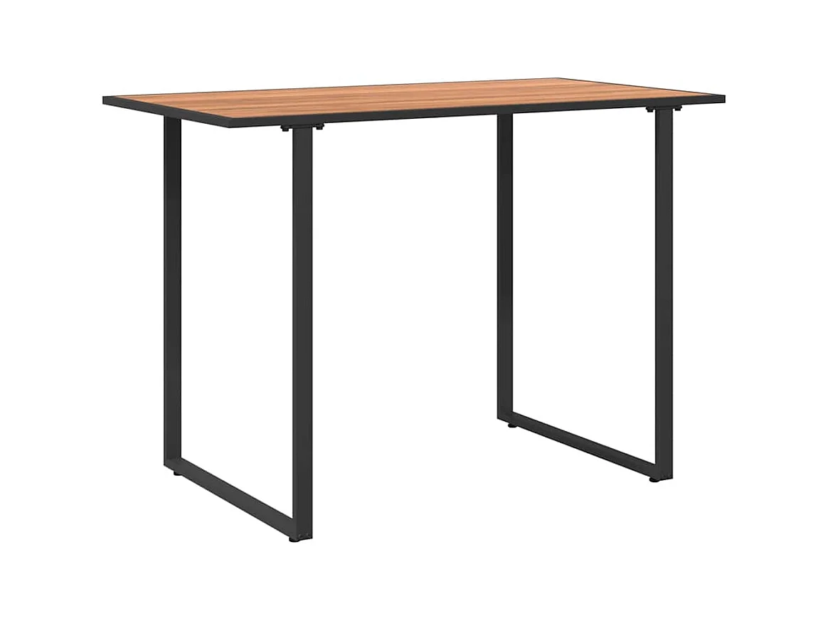 Ensemble de salle à manger pour jardin 2 pcs Taupe Acier