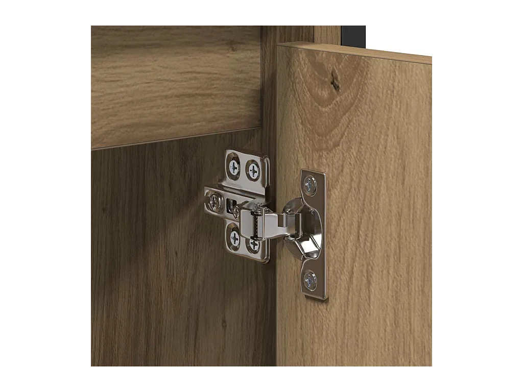 Meuble de Lavabo de Salle de Bain avec stockage Chêne artisanal