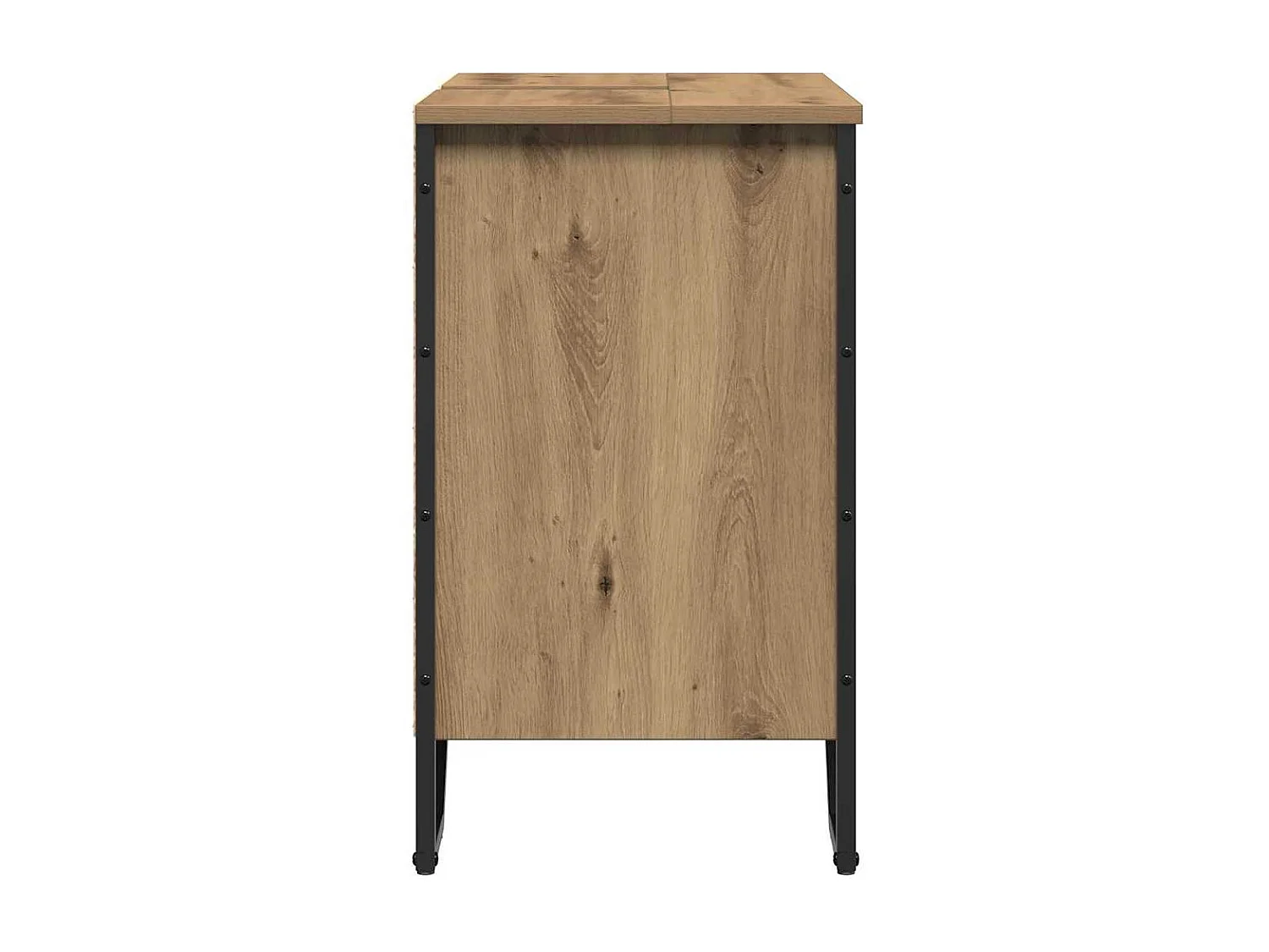 Gabinete de Lavabo para Baño Roble artesanal 60 x 35 x 60 cm