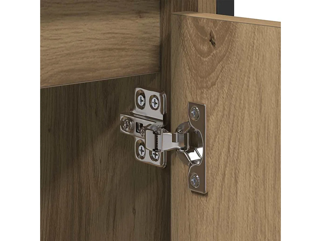 Gabinete de Lavabo para Baño Roble artesanal 60 x 35 x 60 cm