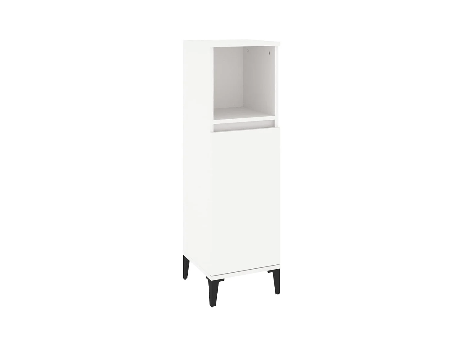 Set Mobili da Bagno 3 pz Bianco in Legno Multistrato