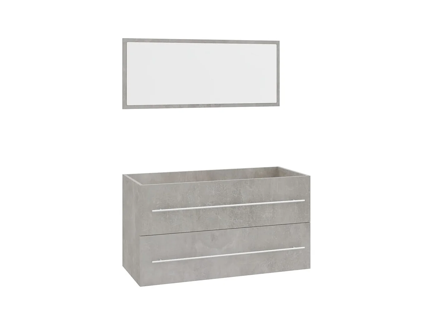 Conjunto de muebles de baño 3 piezas gris hormigón