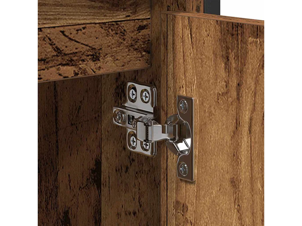 Meuble de Lavabo de Salle de Bain Bois Ancien 60 x 35 x 60 cm