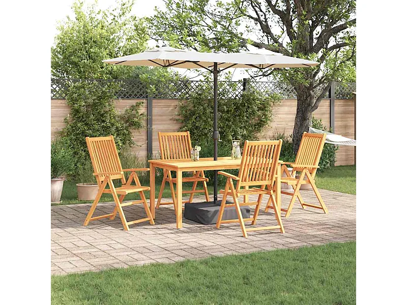 Garten Essgruppe 5 pcs Braun Akazie Massivholz