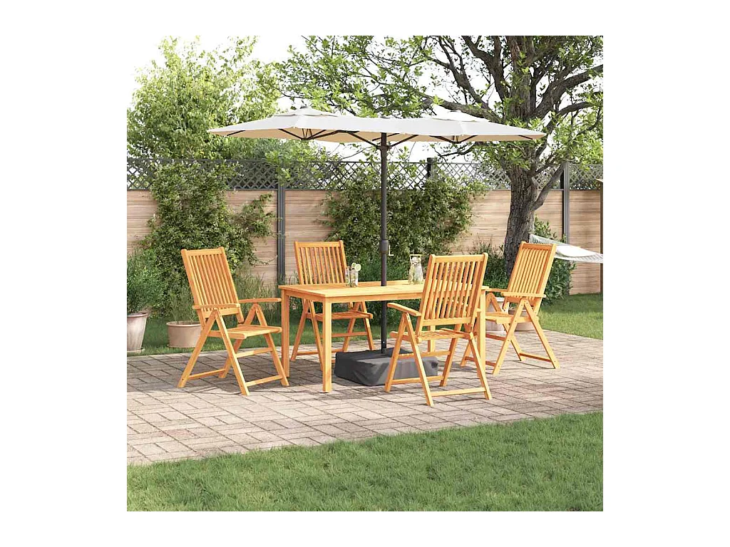 Garten Essgruppe 5 pcs Braun Akazie Massivholz