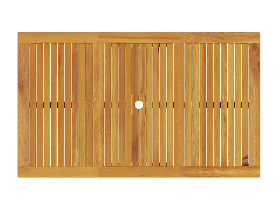 Ensemble de salle à manger pour jardin 5 pcs Marron