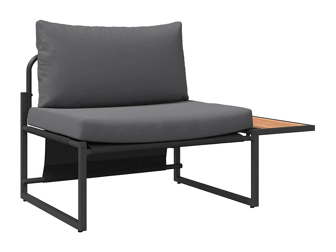 Ensemble de canapé de jardin 2 pcs Anthracite Acier