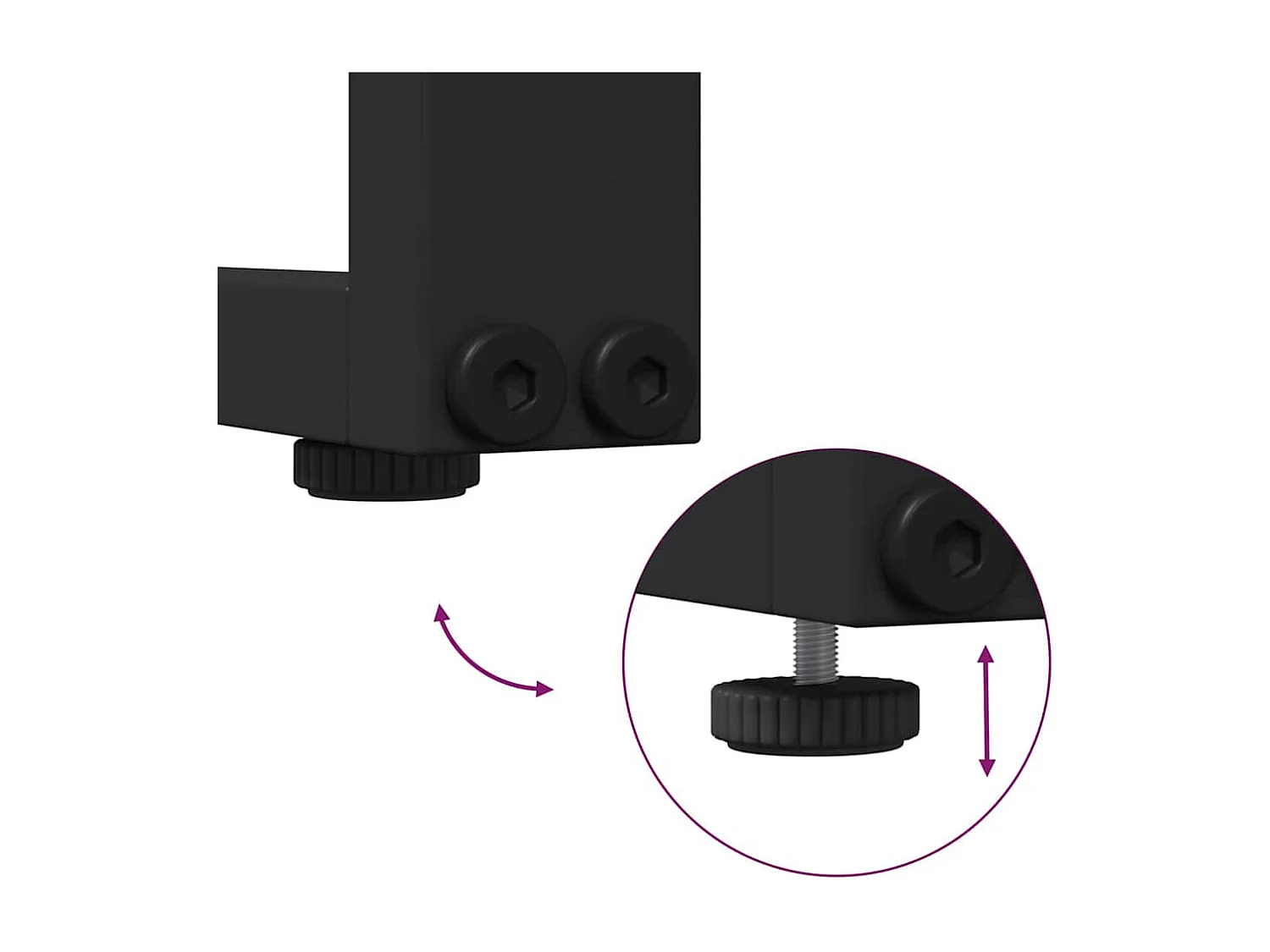 Ensemble de canapé de jardin 2 pcs Anthracite Acier