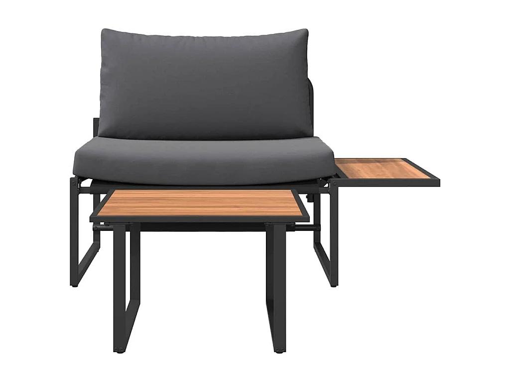Ensemble de canapé de jardin 2 pcs Anthracite Acier