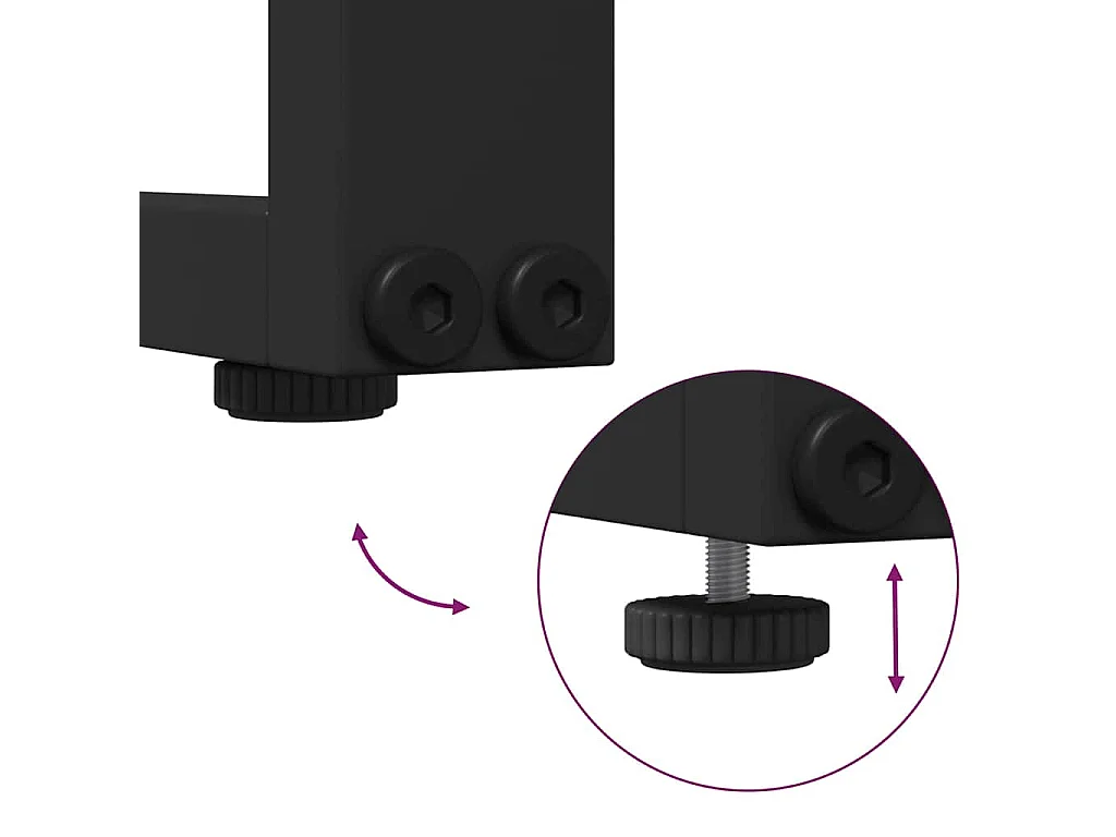 Ensemble de canapé de jardin 2 pcs Anthracite Acier