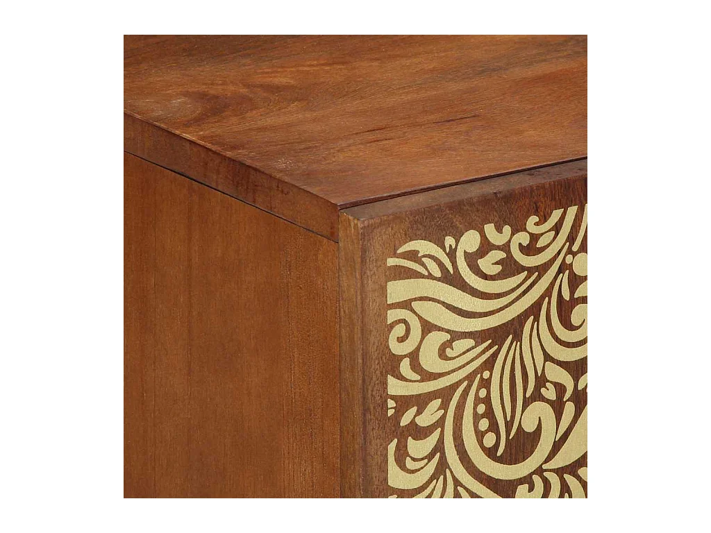 Ensemble de mobilier de salle de bain 2 pcs marron miel