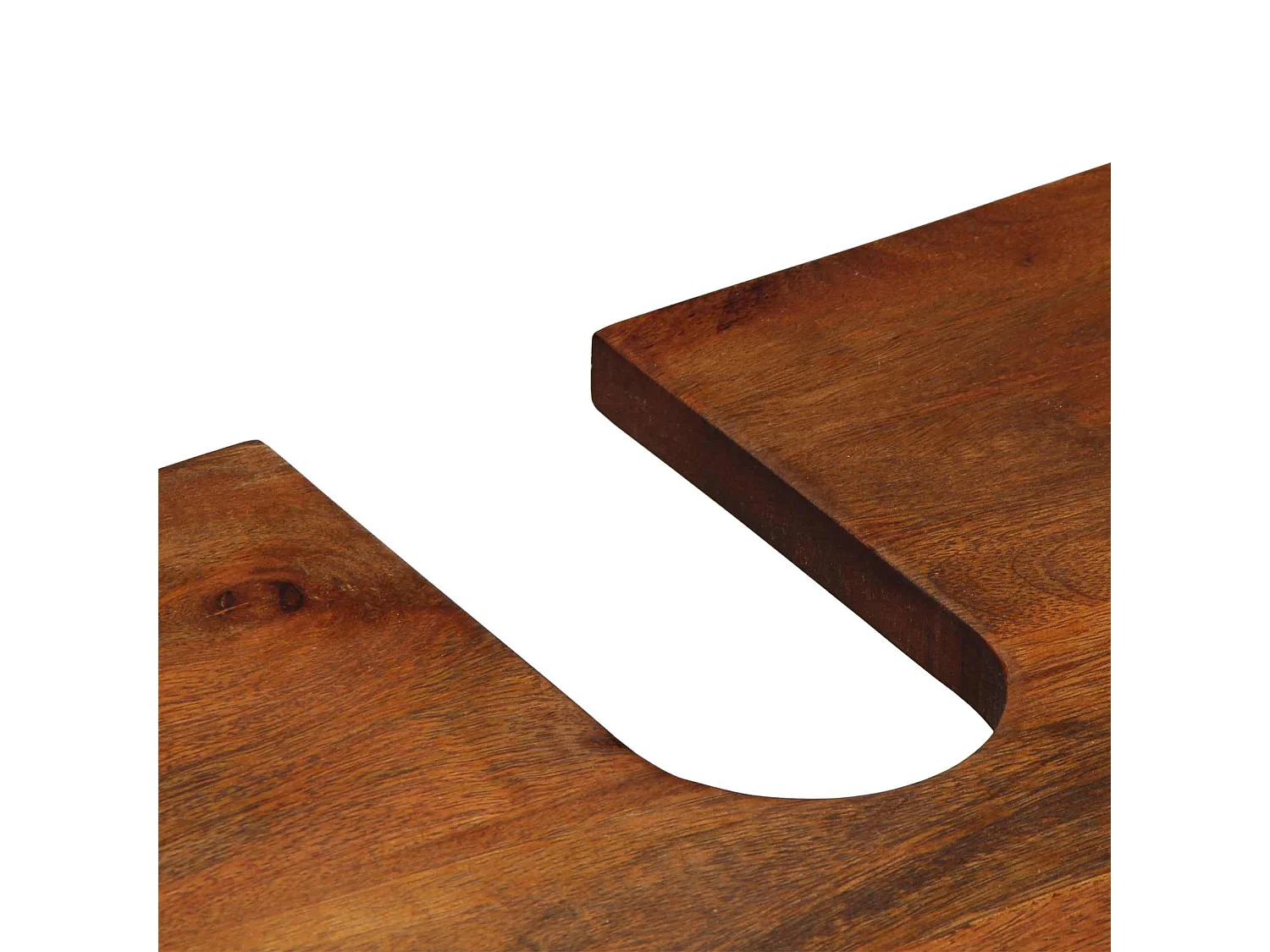 Badezimmerschrank-Set mit Tür 2 pcs Honigbraun Massivholz Mango