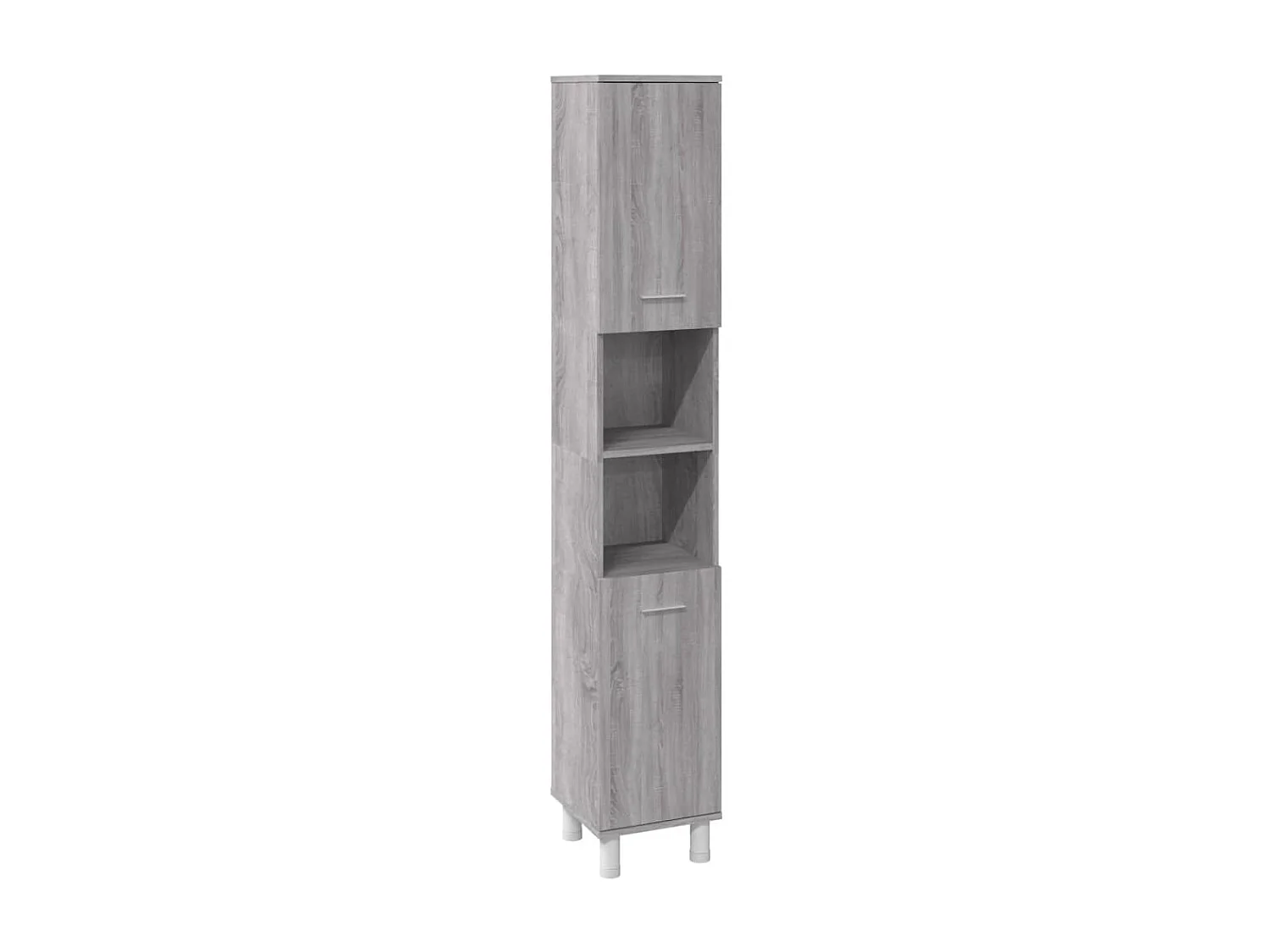 Set de muebles de baño 3 pzas madera contrachapada gris sonoma