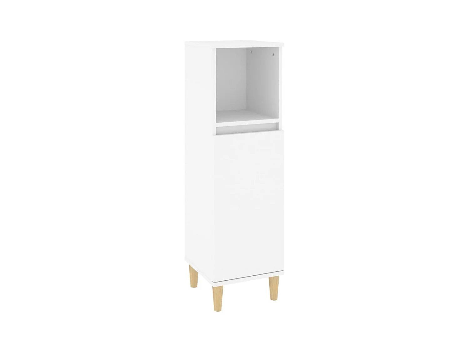 Ensemble de meubles salle de bain 3 pcs blanc bois d'ingénierie