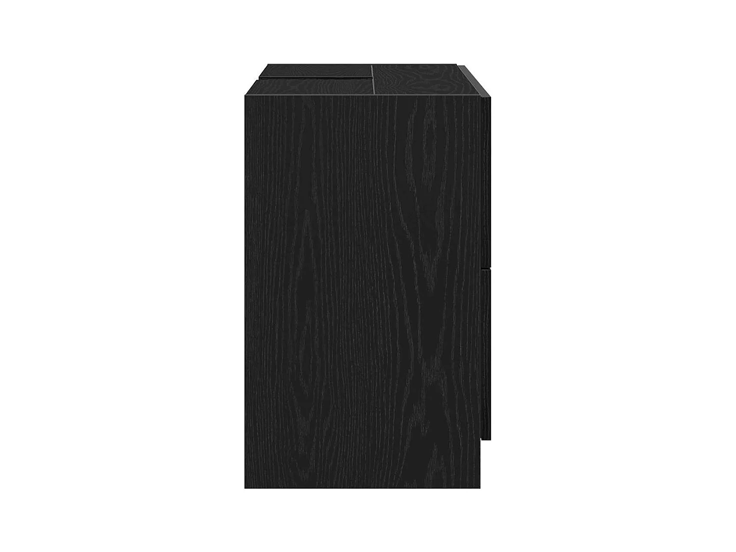 Meuble Sous Évier Chêne noir 78 x 37 x 59 cm Bois d'ingénierie