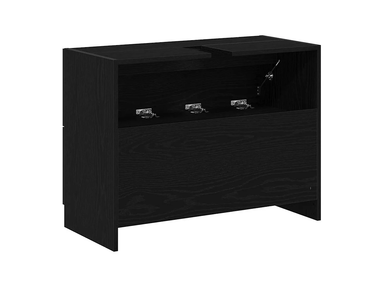 Meuble Sous Évier Chêne noir 78 x 37 x 59 cm Bois d'ingénierie