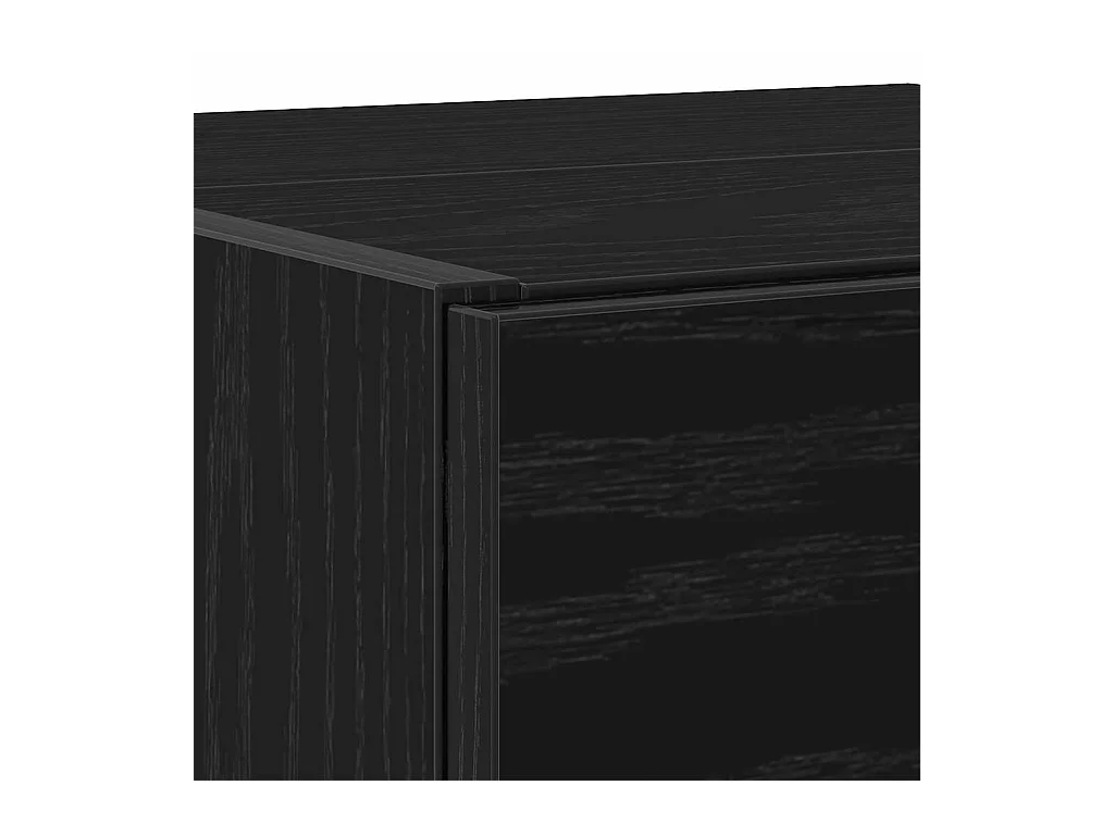 Meuble Sous Évier Chêne noir 78 x 37 x 59 cm Bois d'ingénierie