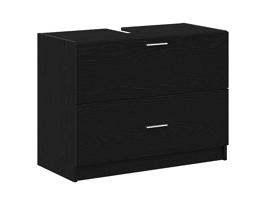 Mobile da Bagno Rovere Nero 78 x 37 x 59 cm Legno multistrato