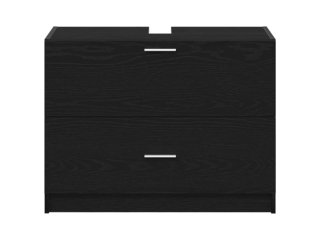 Mobile da Bagno Rovere Nero 78 x 37 x 59 cm Legno multistrato