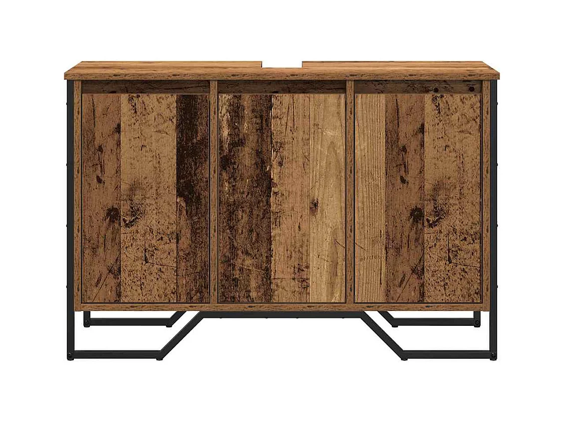Cabinet Sous Évier Autre avec porte Bois Ancien 91 x 35 x 60 cm