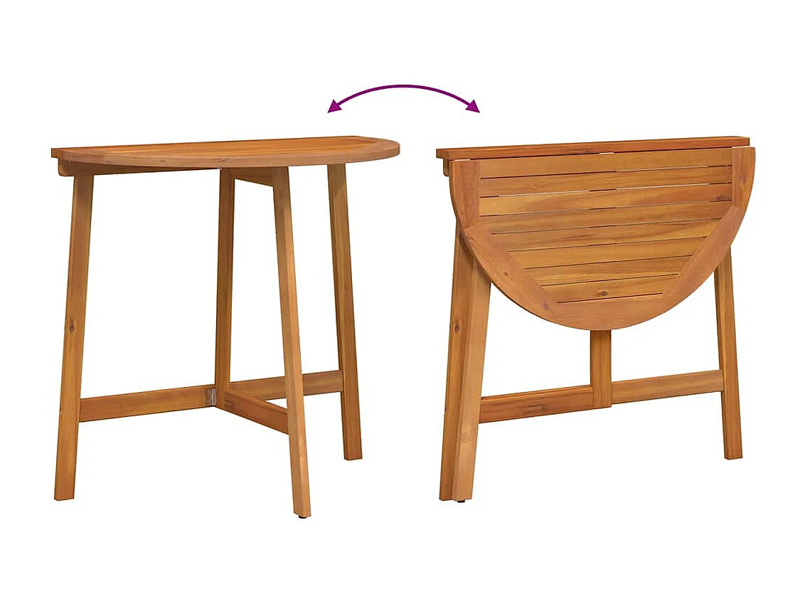 Bistrogarnitur 3 pcs Braun Akazie Massivholz