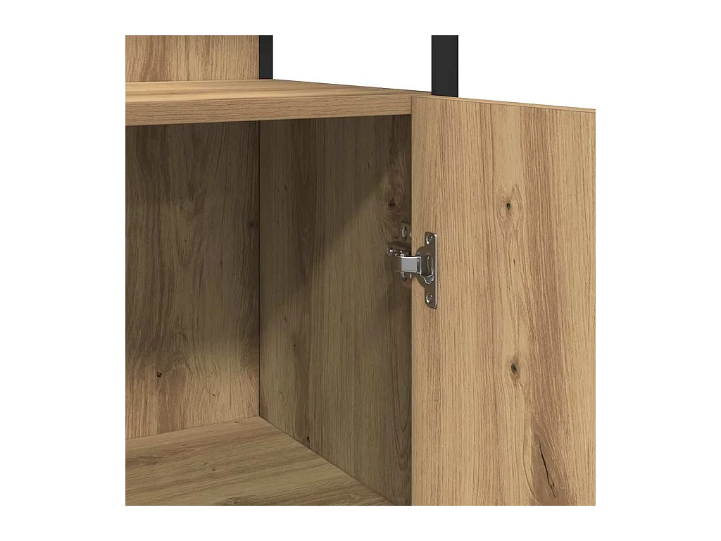 Meubles de salle de bain avec étagère Marron 33 x 33 x 185.5 cm