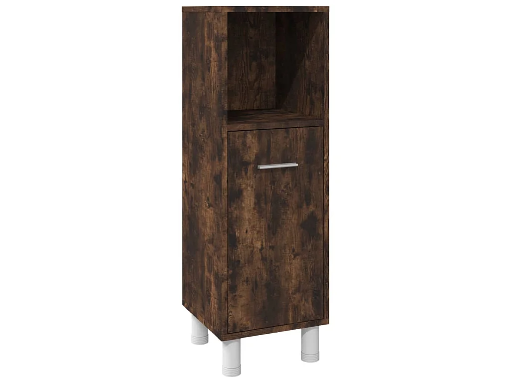 Set de muebles baño 3 pzas madera contrachapada roble ahumado