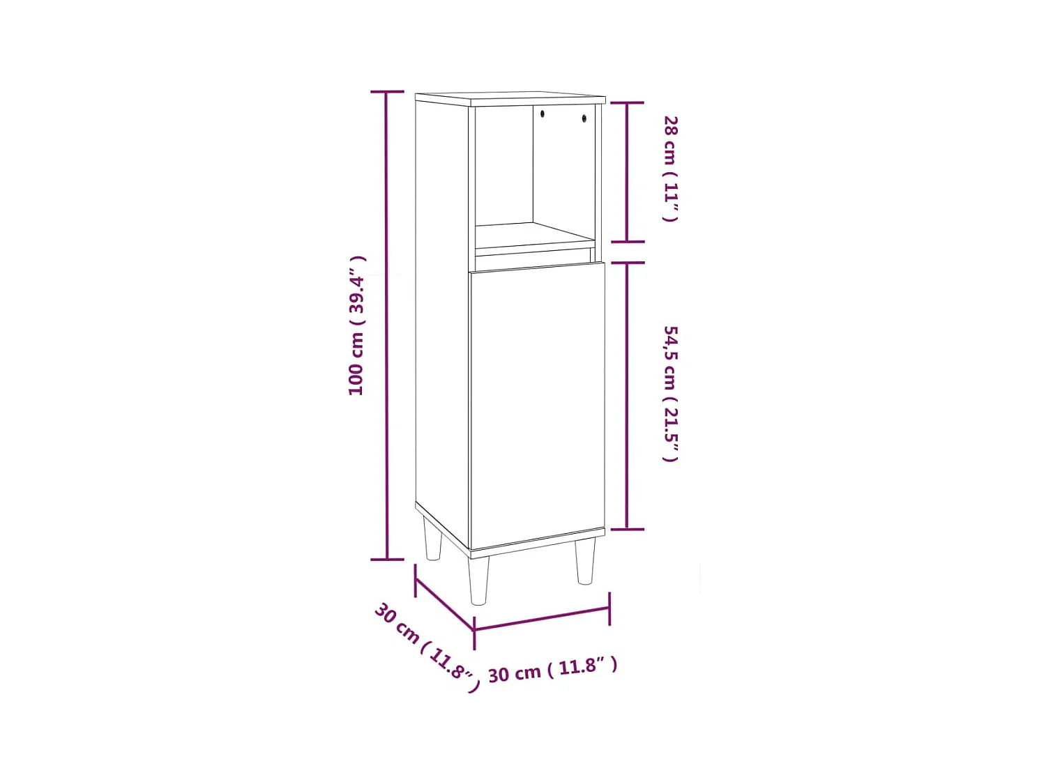 Ensemble de meubles salle de bain 3 pcs blanc bois d'ingénierie