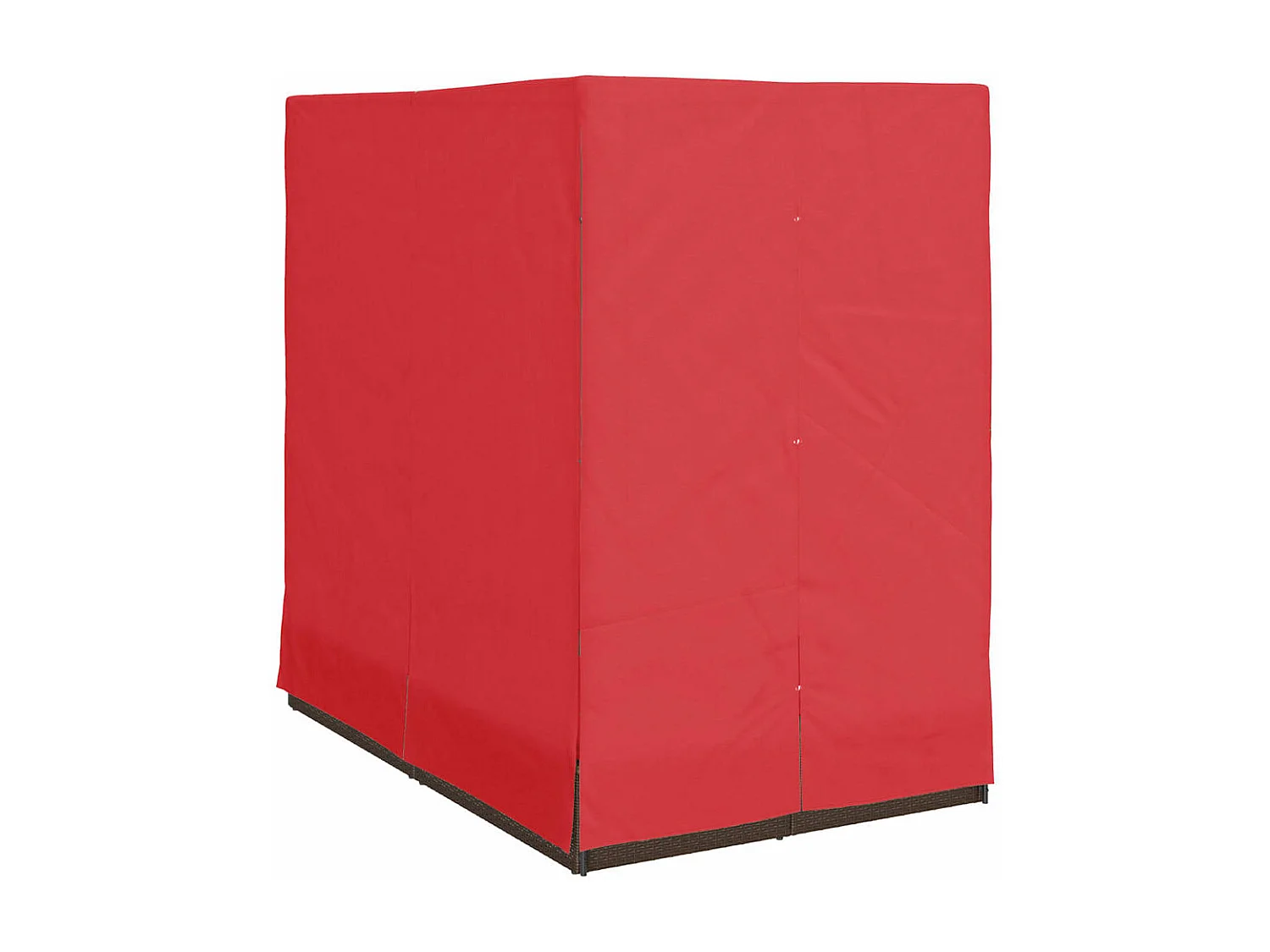 Transat double avec toit Marron 205 x 129 x 200 cm Rattan PE