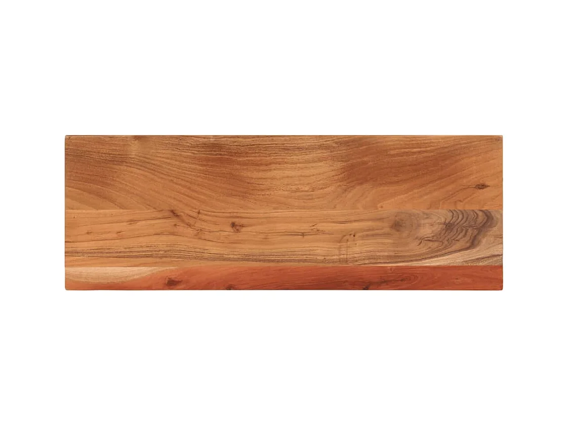 Piano Tavolo 80x20x3,8 cm Rettangolare Legno Massello Acacia