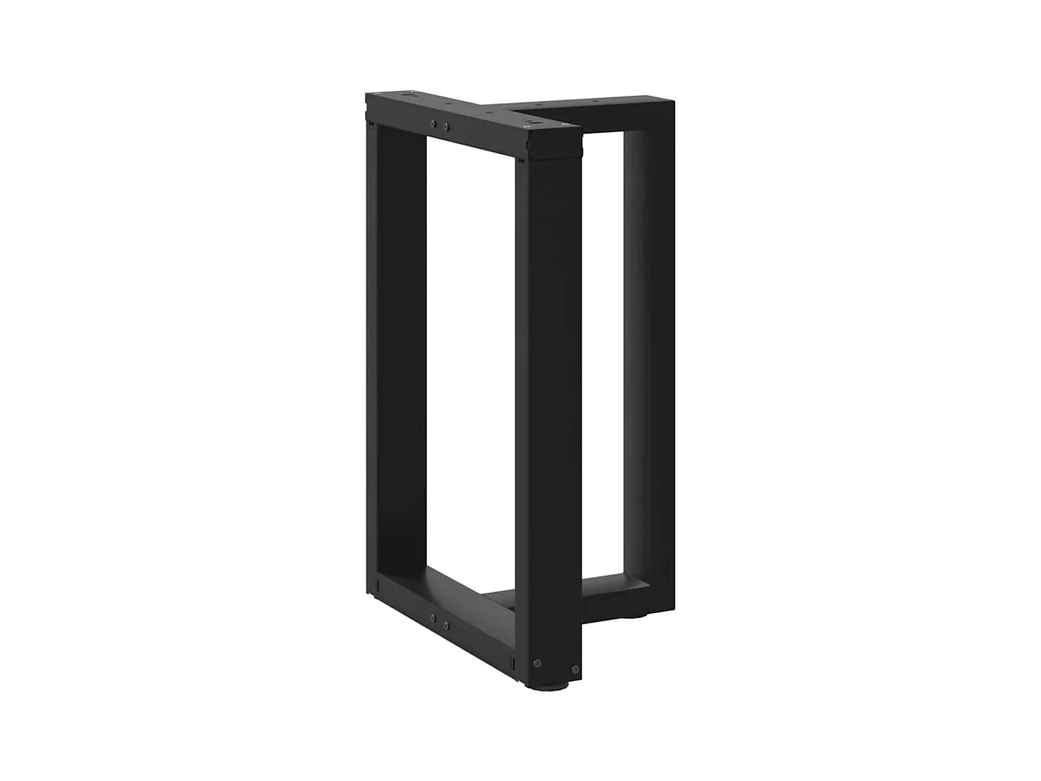 Pieds de table à manger en T, 2 pièces, noir, 50 x 35 x (72-73) cm, acier