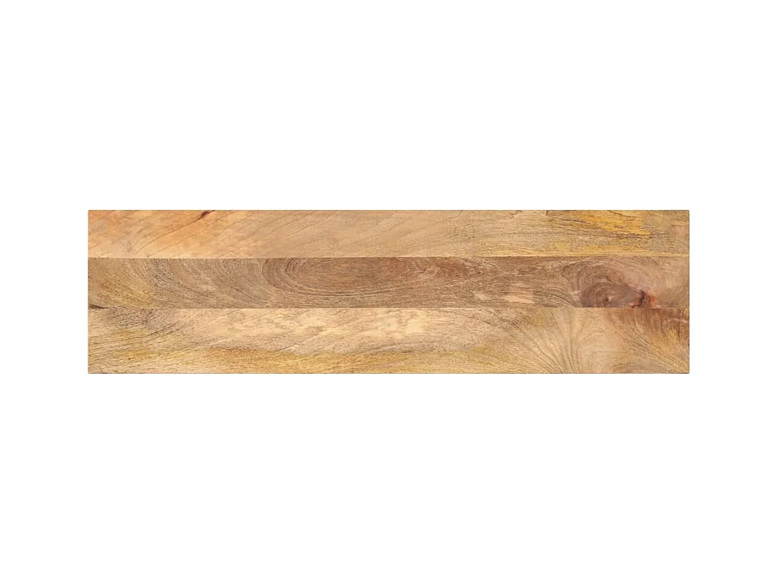 Piano per Tavolo 120x40x3,8cm Rettangolare Legno Massello Mango