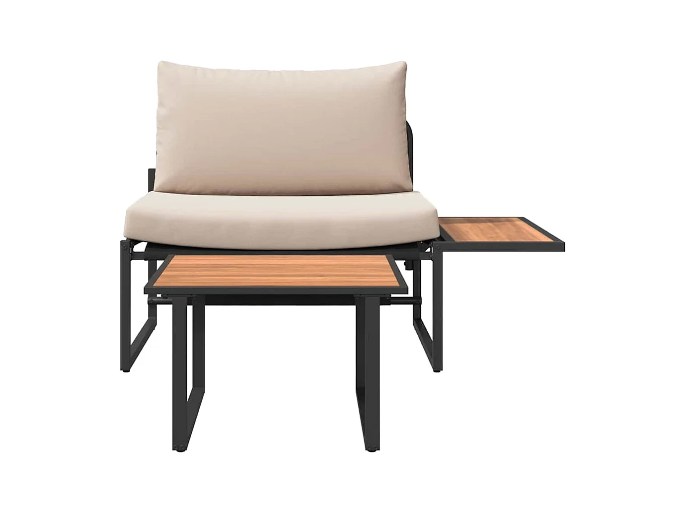 Ensemble de canapé de jardin 2 pcs Taupe Acier