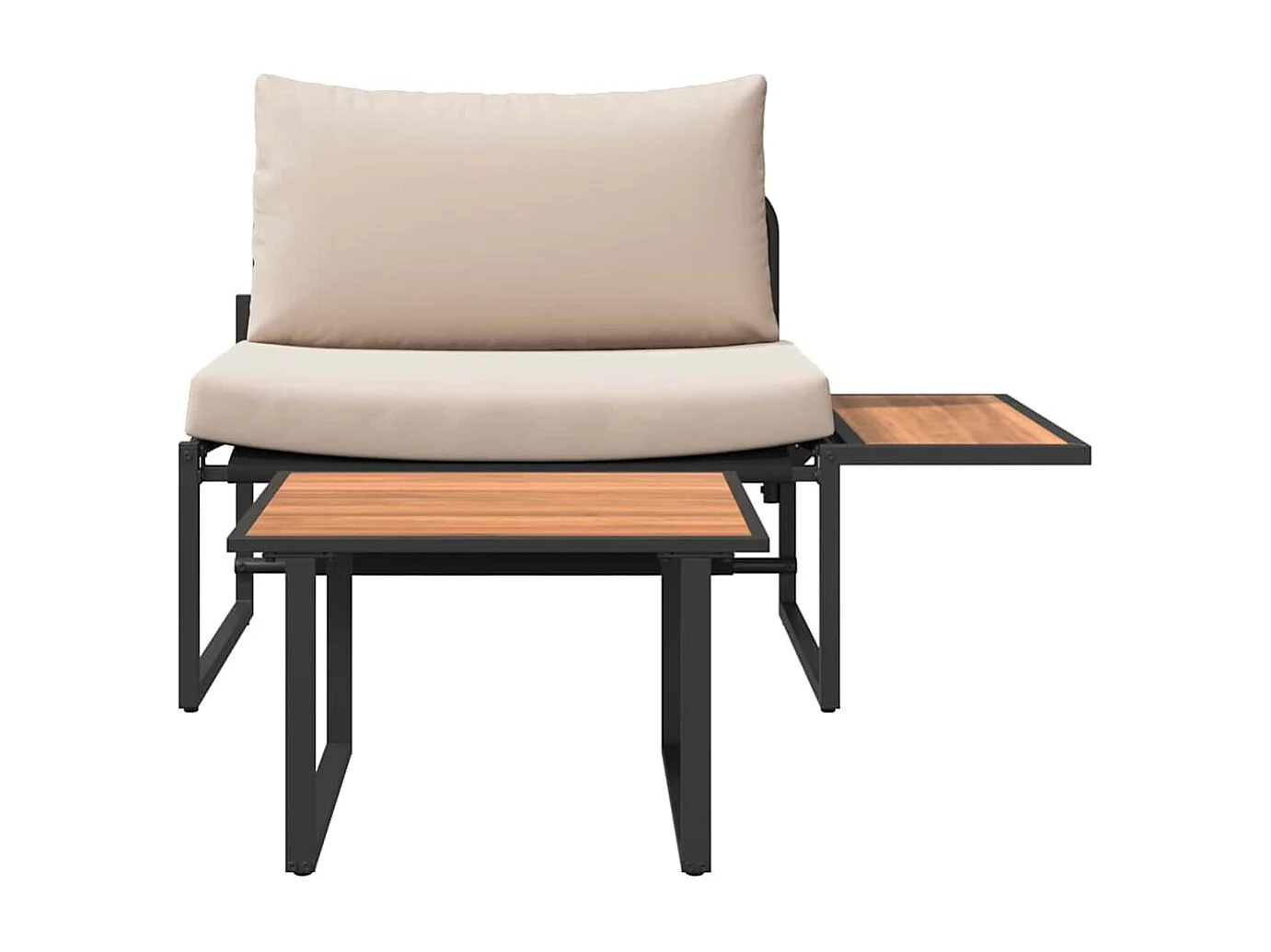 Ensemble de canapé de jardin 2 pcs Taupe Acier