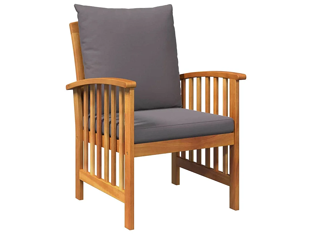 Gartensofa-set mit Kissen 3 pcs Öl-Natur Massivholz Akazie