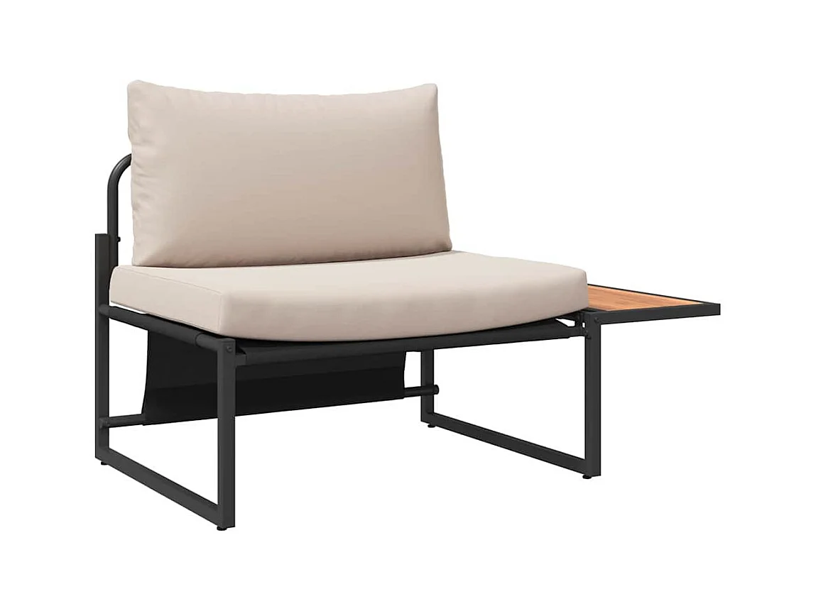 Ensemble de salle à manger pour jardin 3 pcs Taupe Acier