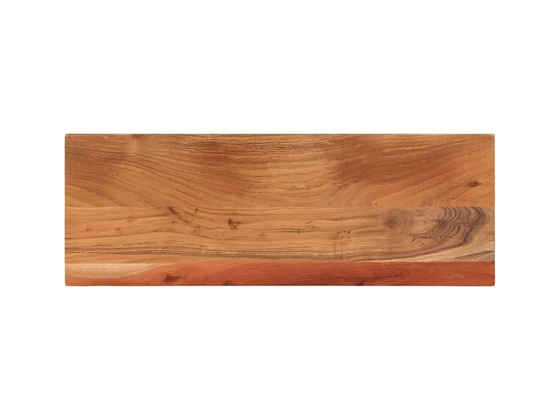 Piano Tavolo 80x30x3,8 cm Rettangolare Legno Massello Acacia
