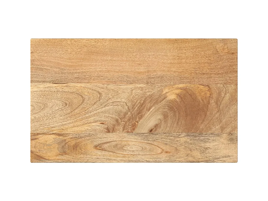 Piano per Tavolo 40x30x3,8 cm Rettangolare Legno Massello Mango