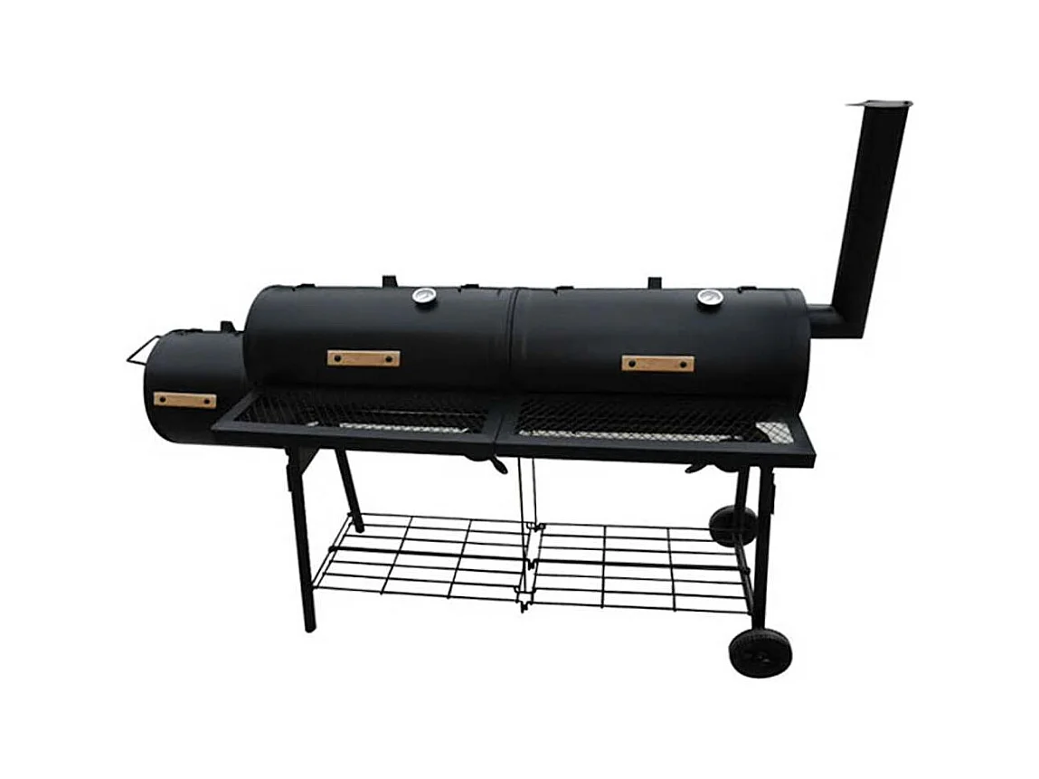 Barbecue à fumoir Nevada XL Noir